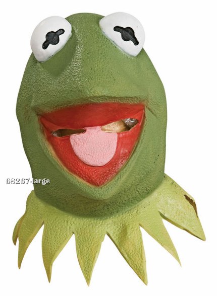 Muppets Kermit Overhead Latex Mask