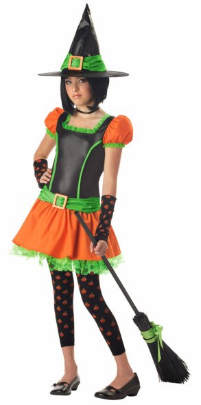 Tween and Teen Sassy Pumpkin Witch Costume