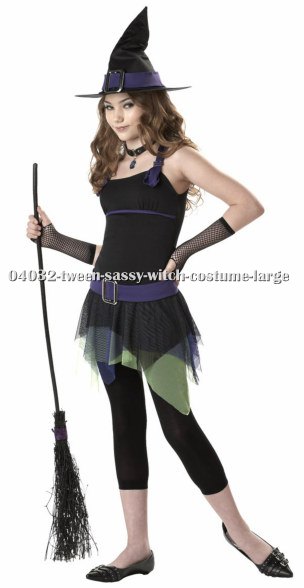 Tween Sassy Witch Costume