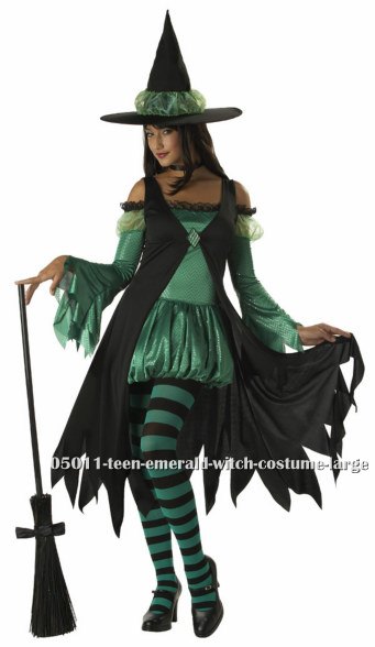 Teen Emerald Witch Costume