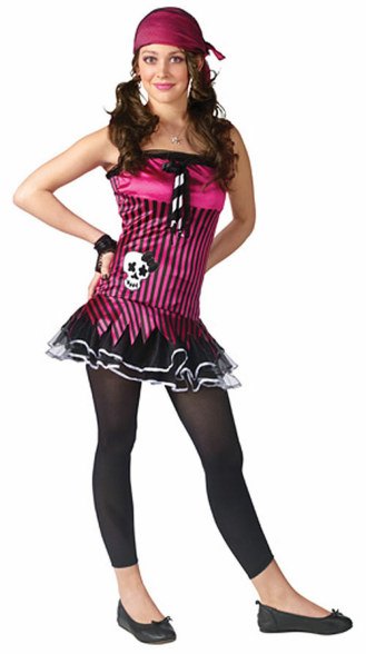 Teen Rockin' Skull Pirate Costume