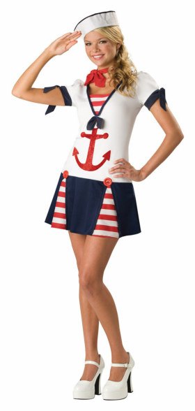 Deluxe Teen Sassy Sailor Costume