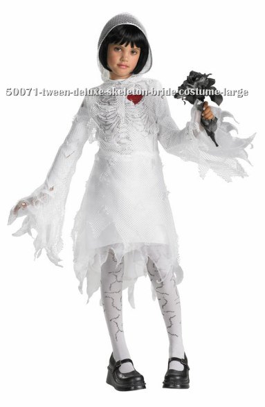 Tween Deluxe Skeleton Bride Costume