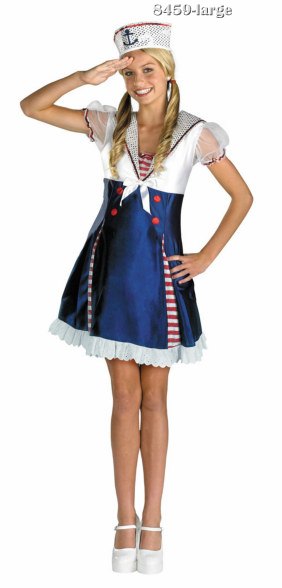 Girls And Tween Ahoy Matey Sailor Costume Costumes Life 9730