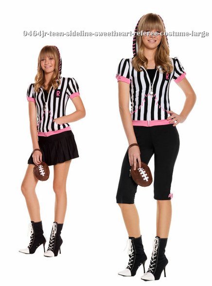 Teen Sideline Sweetheart Referee Costume