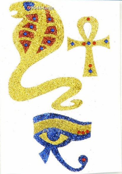 Egyptian Glitter Tattoos