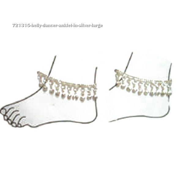 Belly Dancer Anklet in Silver