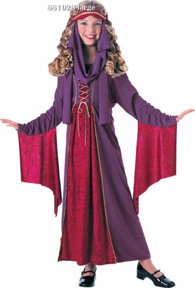 Girls Gothic or Renaissance Princess Costume