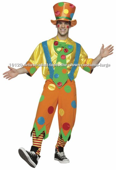 Deluxe Adult Toots the Clown Costume