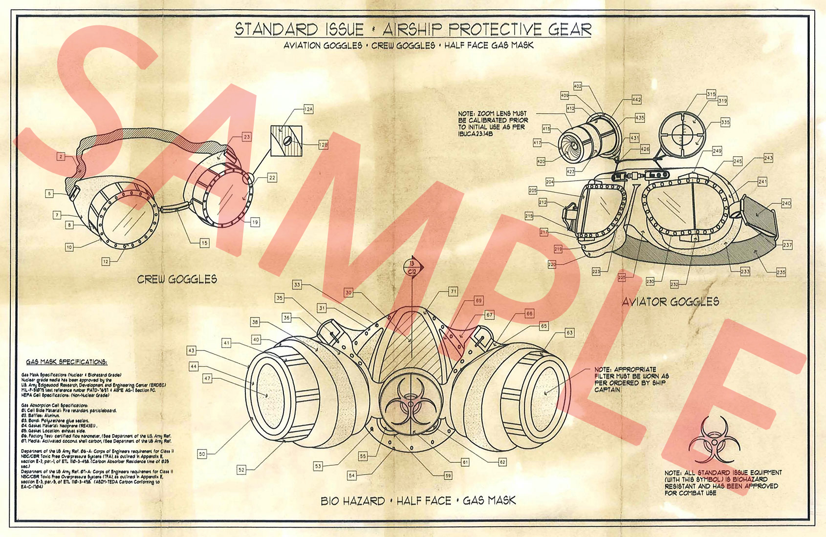 Steampunk Goggles Schematic