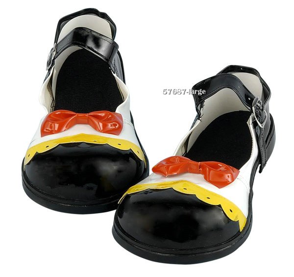 Red Bow Clown Shoes