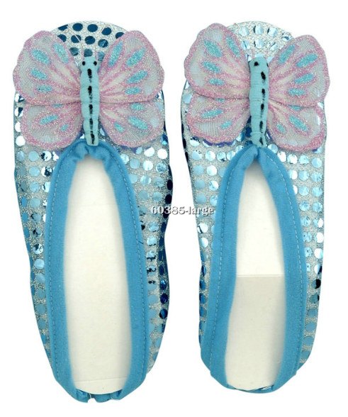 Girls Light Blue Fairy Shoe Covers