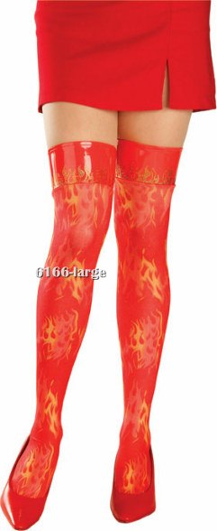 Adult Devil Costume Thigh High Hose