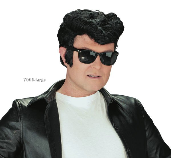 50's Greaser Wig in Black