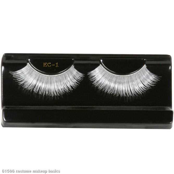 White Party Eyelashes with Case