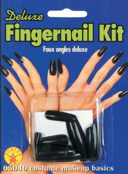 Deluxe Black Fingernail Kit