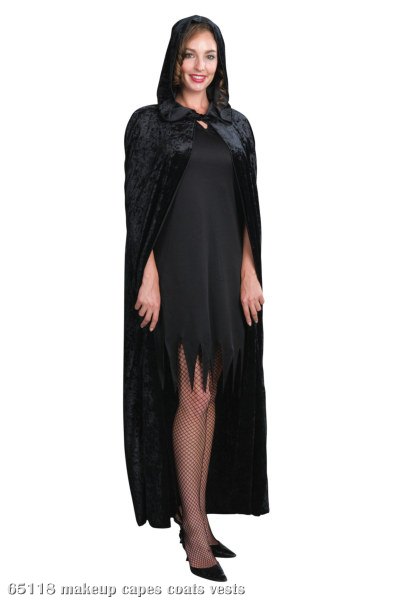 Hooded Velveteen Adult Cape