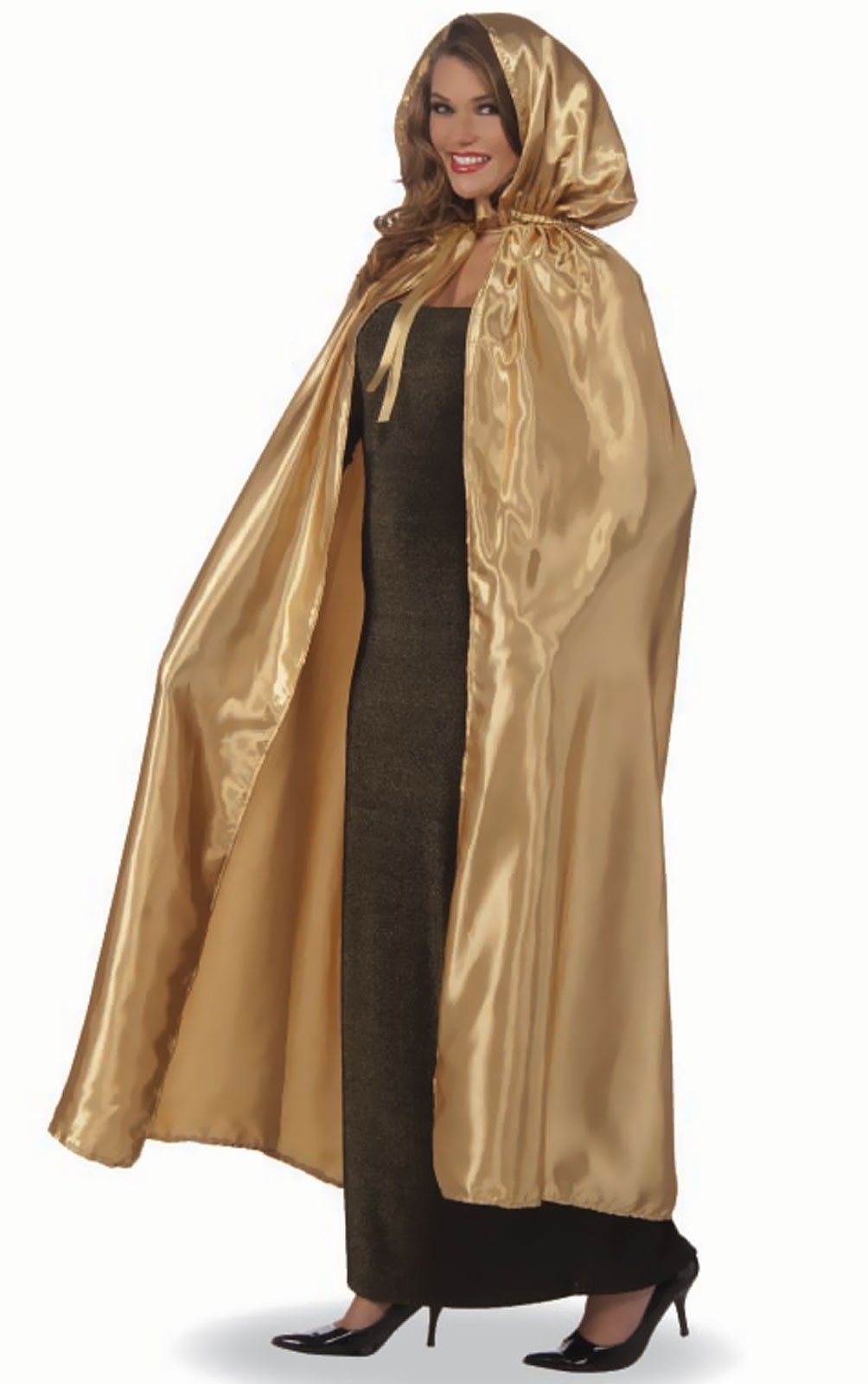 Fancy Masquerade Gold Adult Cape