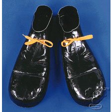 Black Plastic Clown Shoes