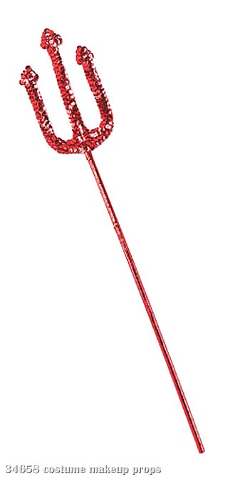 Sequined (Red) Pitchfork