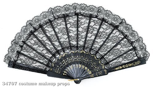 Lace Fan (Black)