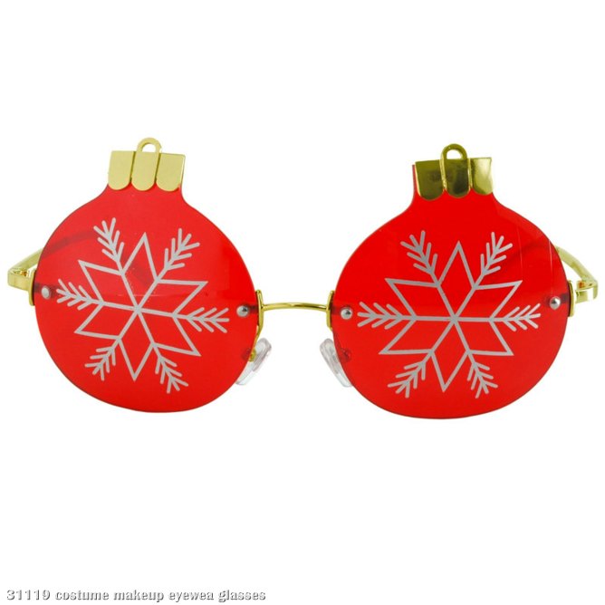 Rimless Christmas Ornament Glasses