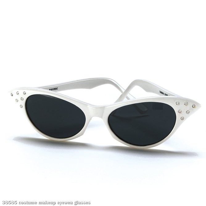 White Cat Eye Sunglasses