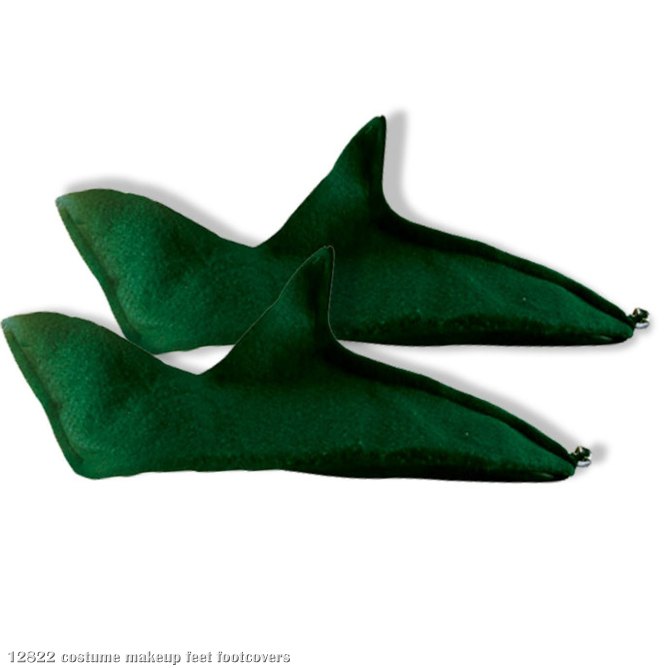 Green Felt Elf Shoes