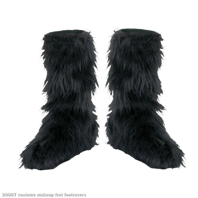 Fuzzy (Black) Child Boot Covers