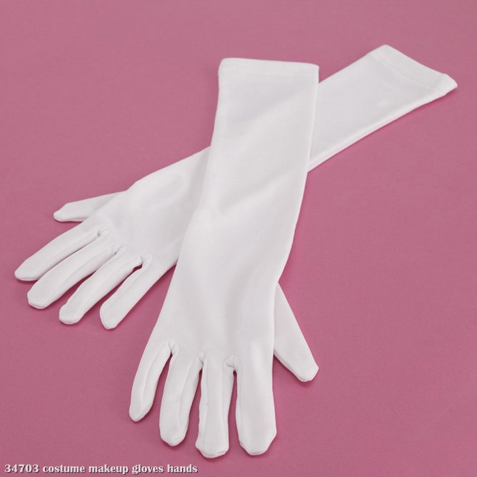 Long White Gloves - Child