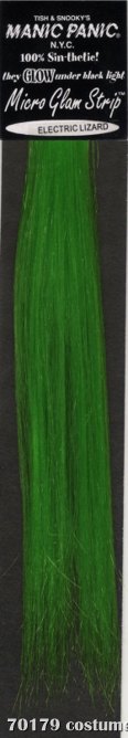 Glam Strips Hair Extension Electric Lizard Green