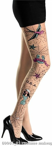 Rockabilly Full Adult Pantyhose