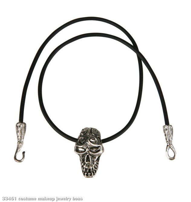 Corded Skull Necklace