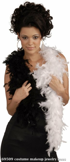 Black & White Adult Feather Boa