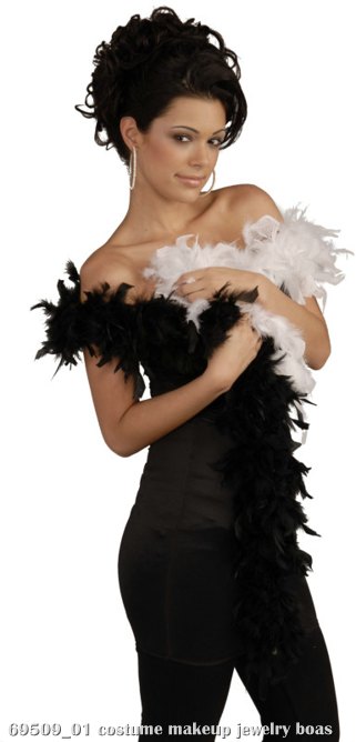 Black & White Adult Feather Boa