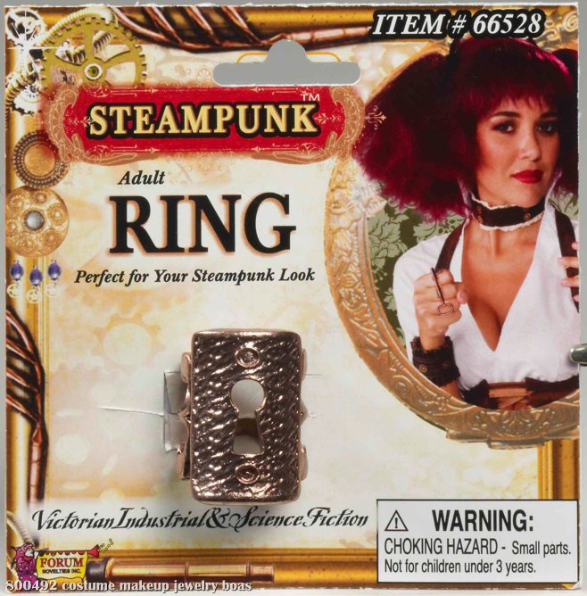 Steampunk Key Hole Ring Adult