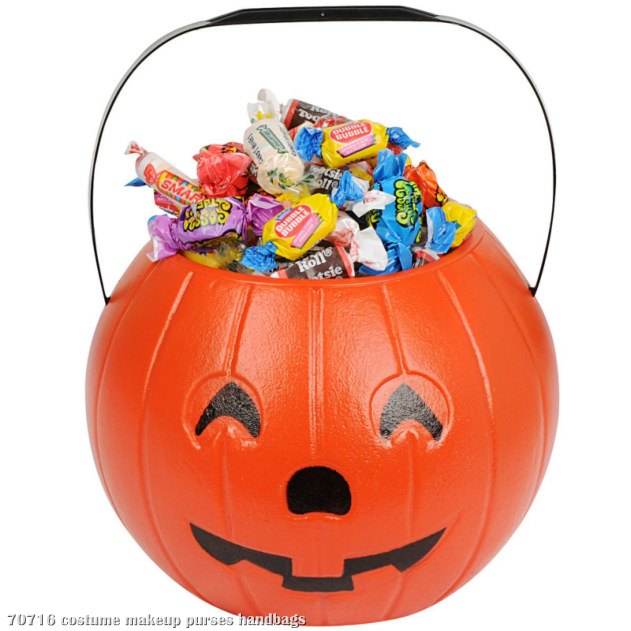 8" Pumpkin Treat Bucket