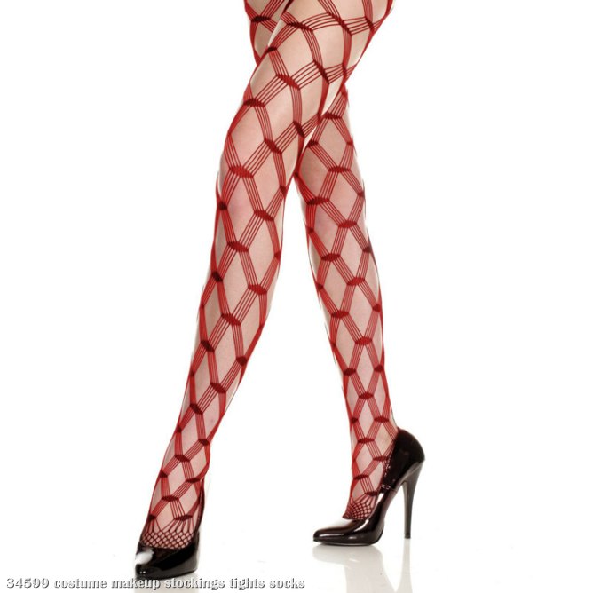 Diamond Lace Pantyhose - Adult