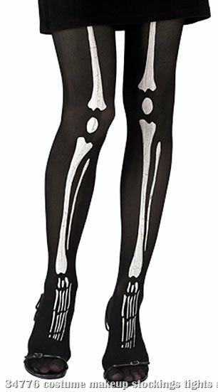 Skeleton Tights Adult