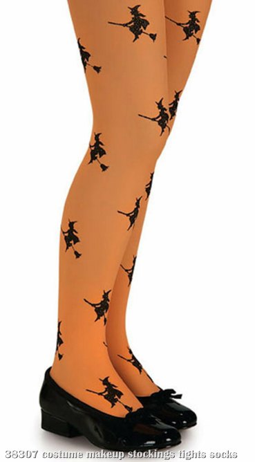 Witch (Orange) Child Tights