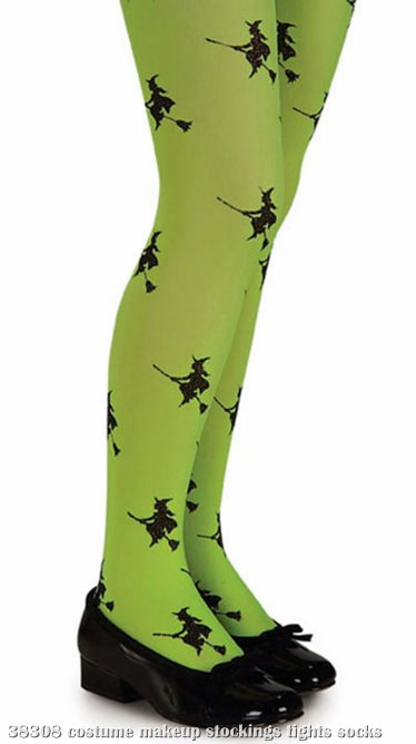 Witch (Green) Child Tights