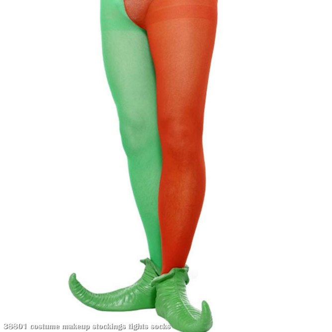 Red and Green Tights - Men Adult