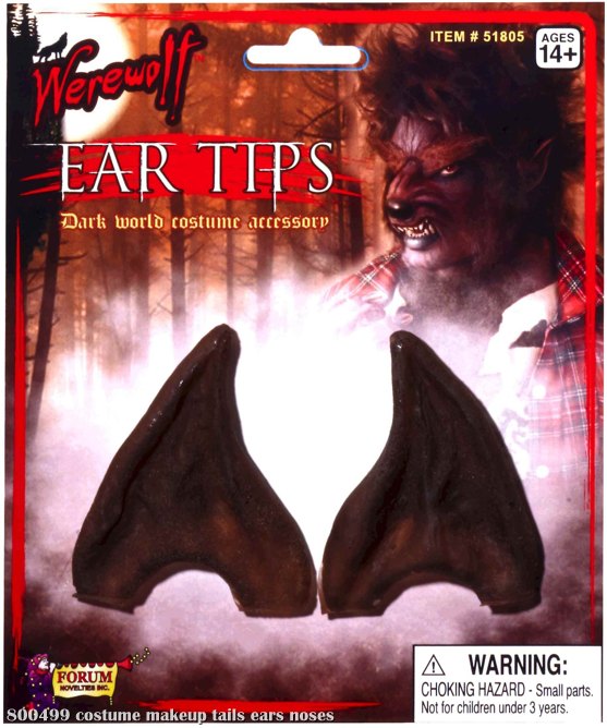 Werewolf Brown Ear Tips Adult