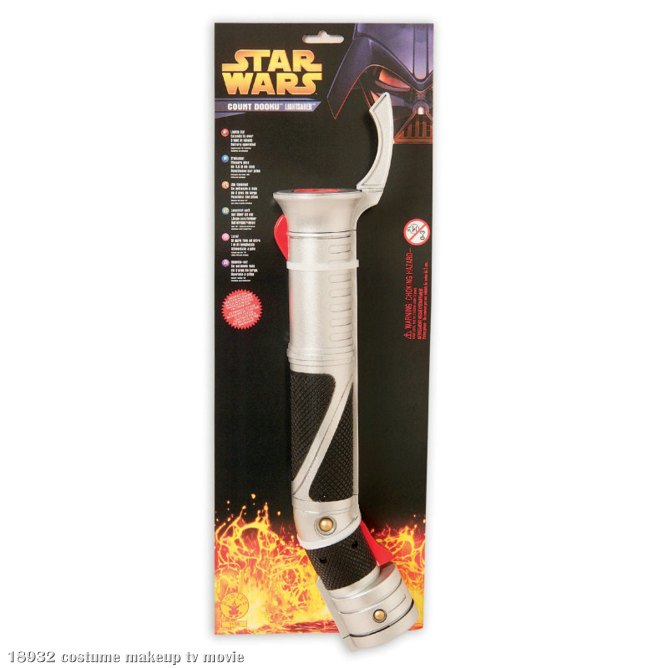 Star Wars Count Dooku Red Lightsaber