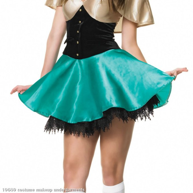 Tear Drop Lace Petticoat Black