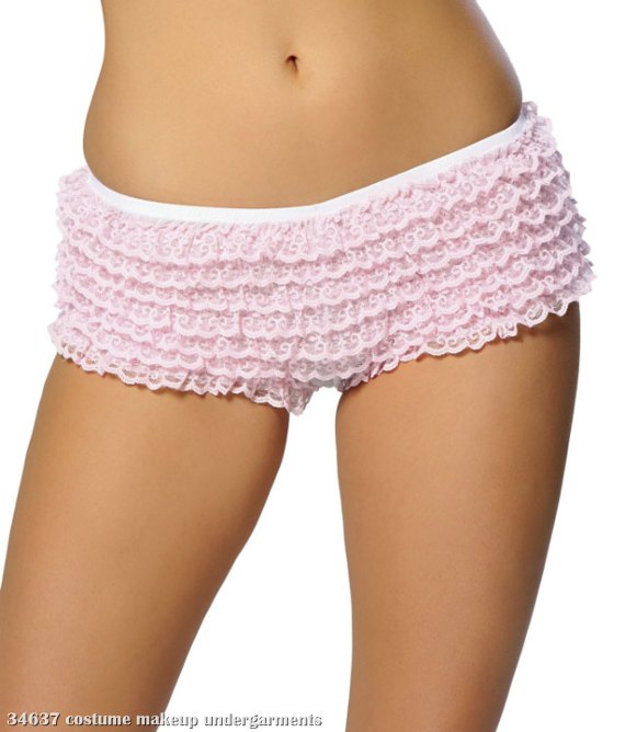 Ruffle Shorts Adult - Baby Pink