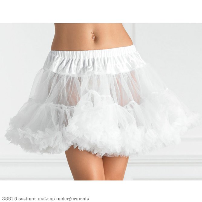 Tulle Petticoat (White) Plus Adult