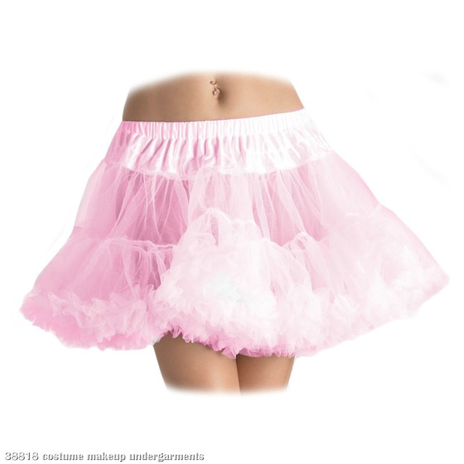 Layered Tulle Petticoat Pink - Plus