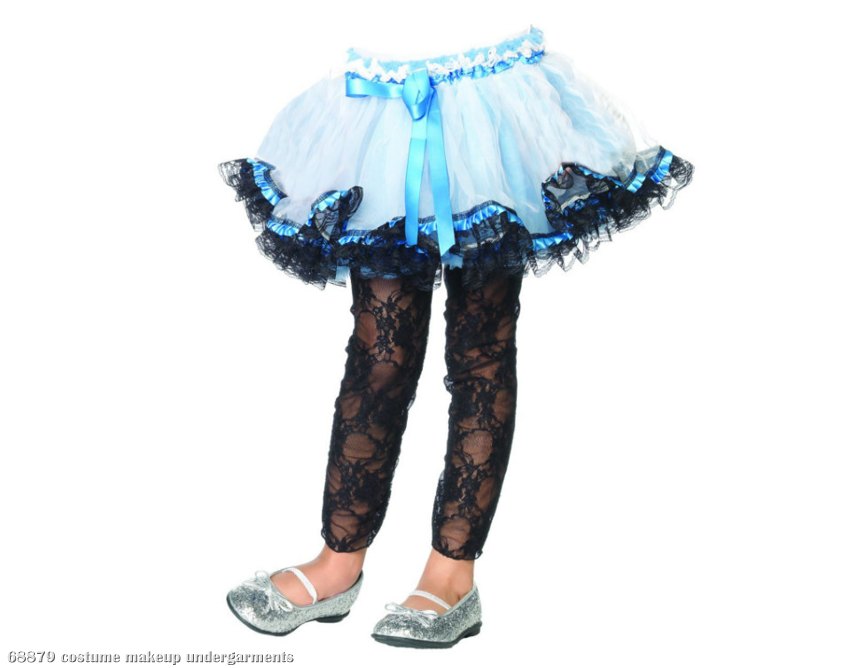 Lace Trimmed (Blue) Child Petticoat