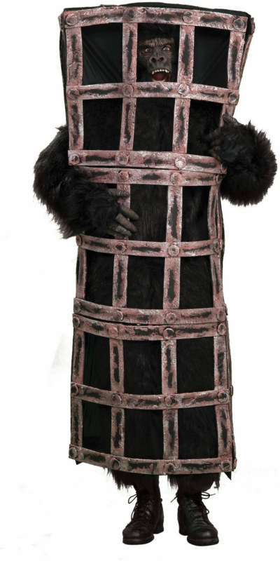 Gorilla In Cage Adult Costume